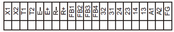 SF-C12 단자 배열도