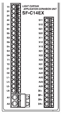 SF-C14EX(-01)와 SF4B 시리즈의 연결도 단자 배열도