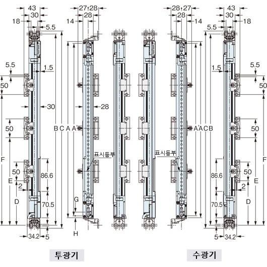 SF4B-□<V2> 측면 설치